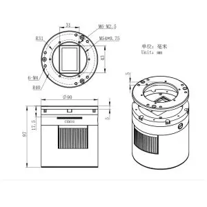 ZWO ASI6200MC-P Full Frame CMOS Color Cooled Astronomy Camera