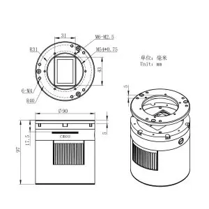 ZWO ASI6200MM-P Full Frame CMOS Monochrome Cooled Astronomy Camera