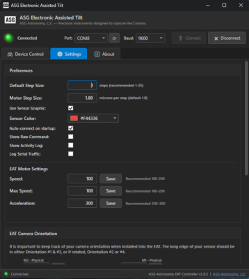 ASG Electronically Assisted Tilt (EAT) Photon Cage