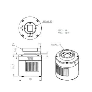 ZWO ASI533MC-P 9 MP CMOS Cooled Color Astronomy Camera