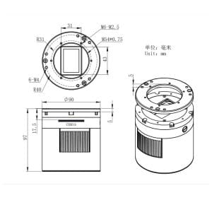 ZWO ASI6200MC-P Full Frame CMOS Color Cooled Astronomy Camera